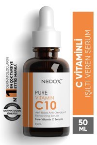 Nedox C Vitaminli Yüz Dolgunlaştıran Canlandırıcı Kırışıklık Karşıtı Jel Yüz Serumu 50 ml