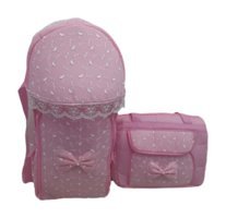 Guzummm 12 kg Kapasiteli Taşıma Askılı Portbebe+Bakım Çantası Pembe