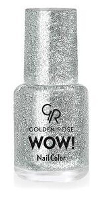 Golden Rose Wow No:201 Gri Metalik Simli Oje