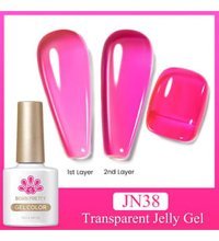Born Pretty JN38 Pembe Parlak Kalıcı Oje