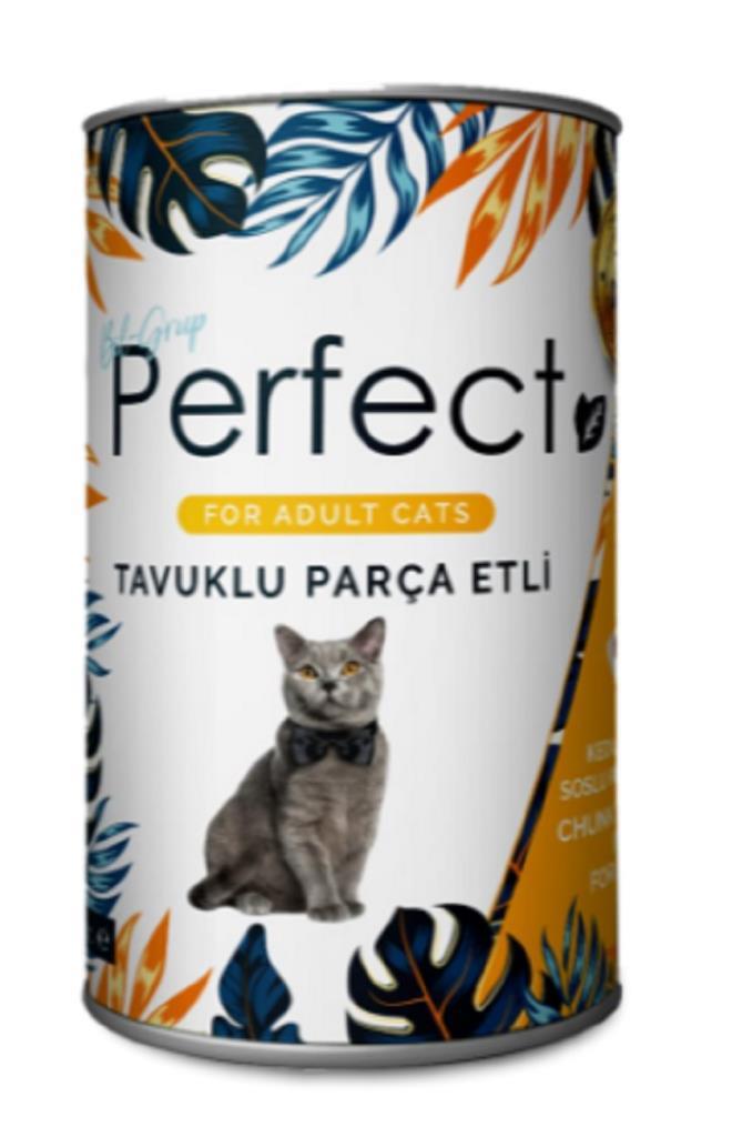 Perfect Tavuk Parça Etli Yaş Kedi Maması 400 gr