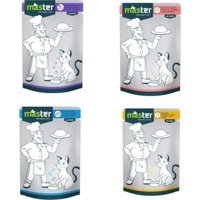 Master Pouch Karışık Parça Etli-Soslu Yaş Kedi Maması 24x80 gr