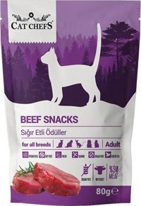 Cat Chefs Snacks Biftek Jöleli-Yaş Kedi Maması 80 gr