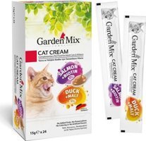 Garden Mix Cream Ördek-Somon Jöleli-Yaş Kedi Maması 24x15 gr