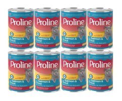 Proline Alabalık-Somonlu Parça Etli-Soslu Yaş Kedi Maması 8x400 gr