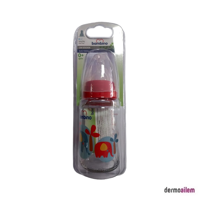 Bambino B013 Cam Antikolik Yenidoğan Yavaş Akışlı 0+ Ay Desenli Kırmızı Damaklı Biberon Seti 125 ml