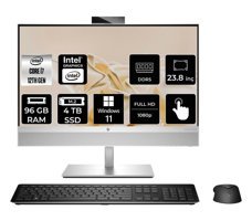 Hp Eliteone 840 G9 5V919EA Dahili UHD Graphics Intel Core i7 12700 96 GB Ram 4 TB SSD 23.8 inç Full HD Windows 11 Pro Dokunmatik All In One Bilgisayar