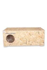 Narım 90x35x40 cm Dikdörtgen Su Geçirmez Dış Mekan Kedi Evi Ahşap Rengi