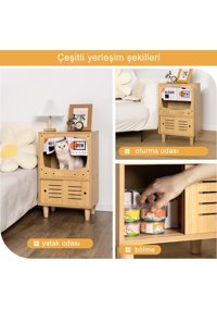 Woodbirds Dikdörtgen Su Geçirmez İç Mekan Kedi Evi Bej