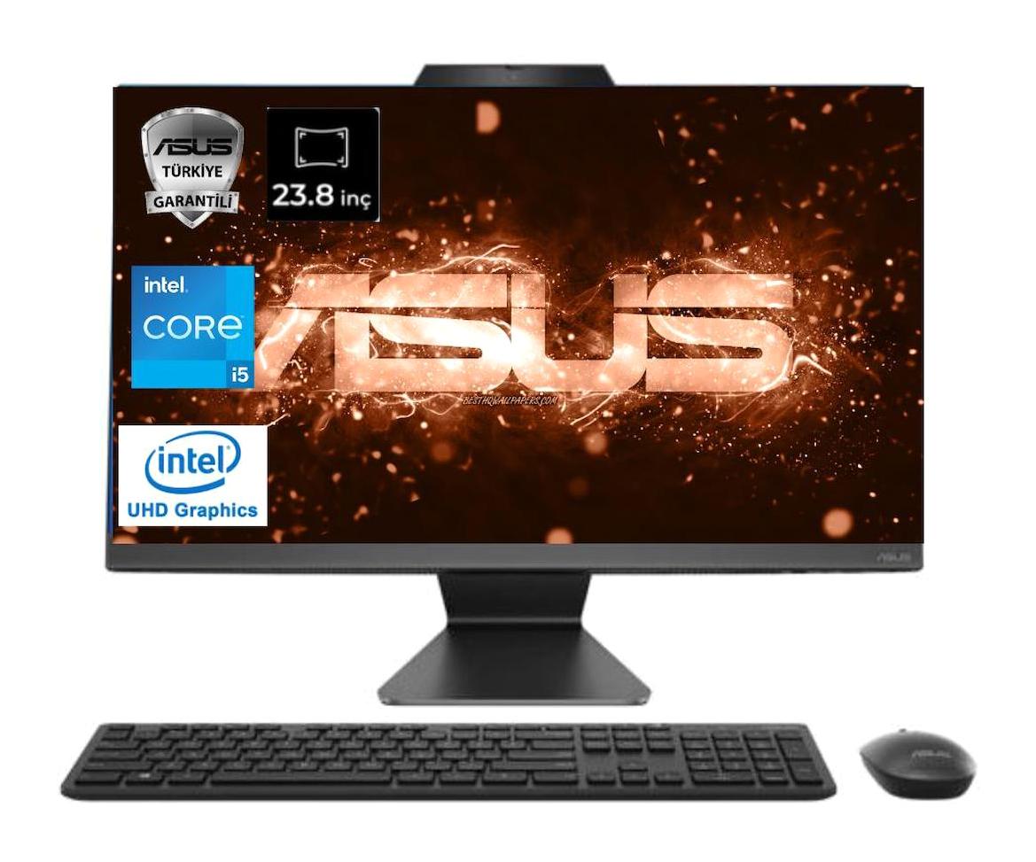 Asus A3402WBAK-I58512B0DATL20 Dahili Iris Xe Graphics Intel Core i5 1335U 16 GB Ram 512 GB SSD 23.8 inç Full HD Windows 11 Pro All In One Bilgisayar
