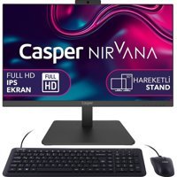Casper Nirvana A60.1270-DF00X-V Dahili Iris Xe Graphics Intel Core i7 12700H 32 GB Ram 1 TB SSD 23.8 inç Full HD Freedos All In One Bilgisayar