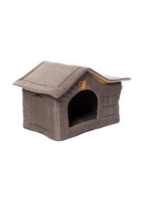 Bebebebek 59x39x45 cm Dikdörtgen Su Geçirmez Dış Mekan-İç Mekan Kedi Evi Vizon