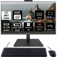Casper Nirvana A600 A6H.1270-BV00X-V C1270AIO357 Dahili UHD Graphics Intel Core i7 12700 12 GB Ram 512 GB SSD 23.8 inç Full HD Windows 11 Home All In One Bilgisayar