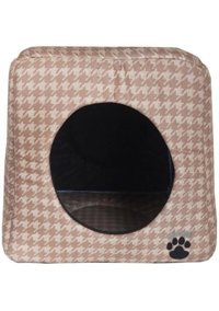 Lepus Kare İç Mekan Kedi Evi Bej