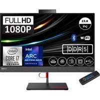 Lenovo ThinkCentre Neo 50A 12B90048TXF07 Dahili Iris Xe Graphics Intel Core i7 12700H 64 GB Ram 512 GB SSD 23.8 inç Full HD Freedos All In One Bilgisayar + Zetta Çanta