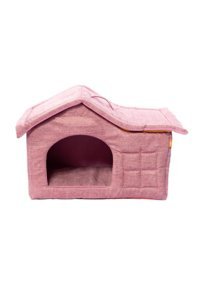 Bebebebek 59x39x45 cm Dikdörtgen Su Geçirmez Dış Mekan-İç Mekan Kedi Evi Pembe