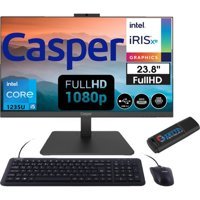 Casper Nirvana A60 12358V00XV26 Dahili Iris Xe Graphics Intel Core i5 1235U 32 GB Ram 500 GB SSD 23.8 inç Full HD Windows 11 Home All In One Bilgisayar + Zetta Flash Bellek