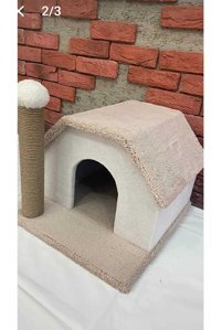 Mypet Kare İç Mekan Kedi Evi Bej