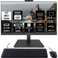 Casper Nirvana A600 A60.1255-DF00X-V C1255AIO404 Dahili Iris Xe Graphics Intel Core i7 1255U 8 GB Ram 2 TB SSD 23.8 inç Full HD Windows 11 Pro All In One Bilgisayar