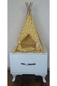 Altev Üçgen İç Mekan Kedi Evi Sarı