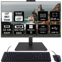 Casper Nirvana A600 A6H.1270-BV00X-V C1270AIO377 Dahili UHD Graphics Intel Core i7 12700 32 GB Ram 512 GB SSD 23.8 inç Full HD Windows 11 Home All In One Bilgisayar