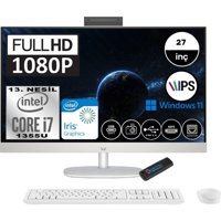 Hp 27-CR0001NT 898B1EAH08 Dahili Iris Xe Graphics Intel Core i7 1355U 64 GB Ram 1 TB SSD 27 inç Full HD Windows 11 Home All In One Bilgisayar + Zetta Flash Bellek