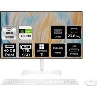 Hp 24-CB1010NT 7A3D0EAPN438 Harici MX 450 Intel Core i5 1235U 40 GB Ram 1 TB SSD 23.8 inç Full HD Windows 11 Pro All In One Bilgisayar