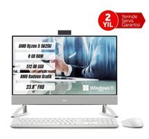 Dell Inspiron 5415 Dahili Radeon Vega 7 AMD Ryzen 5 5625U 8 GB Ram 512 GB SSD 23.8 inç Full HD Windows 11 Home All In One Bilgisayar
