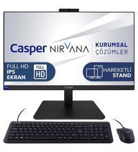 Casper Nirvana A70.1255-8V00X-V Dahili Iris Xe Graphics Intel Core i7 1255U 8 GB Ram 500 GB SSD 23.8 inç Full HD Freedos All In One Bilgisayar
