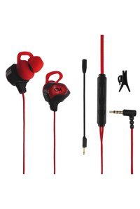 Mf Product Strike 0638 Silikonlu Mikrofonlu 3.5 Mm Jak Kablolu Kulaklık Kırmızı