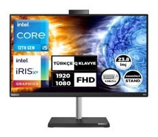 Lenovo TCentre Neo 30A 24 12CE004LTX Dahili Iris Xe Graphics Intel Core i5 1235U 8 GB Ram 512 GB SSD 23.8 inç Full HD Freedos All In One Bilgisayar