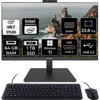 Casper Nirvana A600 A6H.1270-BV00X-V C1270AIO398 Dahili UHD Graphics Intel Core i7 12700 64 GB Ram 1 TB SSD 23.8 inç Full HD Windows 11 Home All In One Bilgisayar