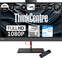 Lenovo ThinkCentre Neo 50A 12B800E0TRP04 Dahili UHD Graphics Intel Core i5 12450H 32 GB Ram DDR5 512 GB SSD 23.8 inç Full HD Windows 11 Pro Dokunmatik All In One Bilgisayar