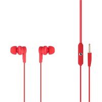 Mf Product Acoustic 0089 Silikonlu Mikrofonlu 3.5 Mm Jak Kablolu Kulaklık Kırmızı