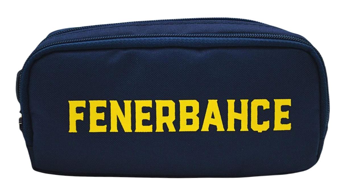 Me Çanta Fenerbahçe Lacivert Düz Bez Bölmeli Çift Gözlü Dikdörtgen Cüzdan Kalem Kutusu