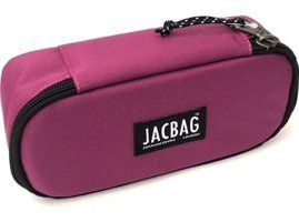 Jacbag Jac 21 Fuşya Düz Bez Bölmeli Tek Gözlü Oval Cüzdan Kalem Kutusu