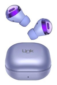 Linktech DOT6 Android-iOS-Mac-Windows Uyumlu 5.2 Silikonlu Kablosuz Kulak İçi Bluetooth Kulaklık Mor