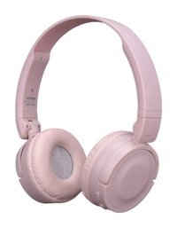Hytech HY-XBK44 Android & iOS Uyumlu 5.0 Silikonlu Kablosuz Kulak Üstü Bluetooth Kulaklık Pembe