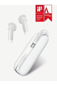 Linktech Android-iOS-Mac-Windows Uyumlu 5.1 Silikonsuz Kablosuz Kulak İçi Bluetooth Kulaklık Beyaz