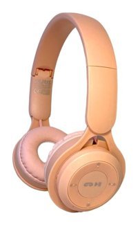 Auris BT23 5.0 Silikonlu Kablosuz Kulak Üstü Bluetooth Kulaklık Pembe
