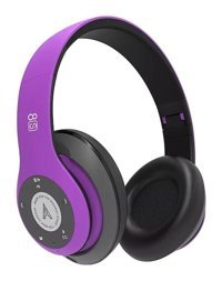 Arion A8S Android & iOS Uyumlu Tek Mikrofonlu 5.0 Silikonlu Kablolu-Kablosuz Kulak Üstü Bluetooth Kulaklık Mor
