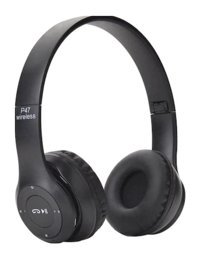 Polygold P47 PG-6984 4.0 Silikonlu Kablosuz Kulak Üstü Bluetooth Kulaklık Siyah