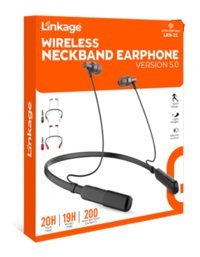 Global Lkb-21 Android-iOS-Mac-Windows Uyumlu 5.0 Silikonlu Kablolu-Kablosuz Ense Tipi Bluetooth Kulaklık Siyah