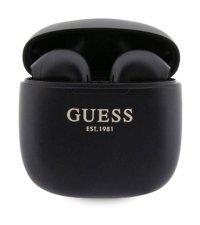 Guess EST Yazı Logolu Android & iOS Uyumlu 5.3 Silikonsuz Kablosuz Kulak İçi Bluetooth Kulaklık Siyah