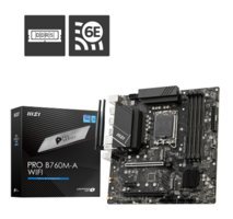 Msi Pro B760M A LGA 1700P Soket DDR5 6800 Mhz PCIe 4.0 Wi-Fi Overclock Micro ATX Masaüstü Bilgisayar Intel Uyumlu Anakart