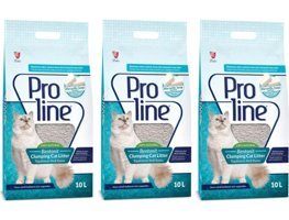 Proline Sabun Kokulu Topaklanan İnce Taneli Bentonit Kedi Kumu 3x10 lt