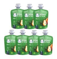 Gerber Organic for Baby Tahılsız Glutensiz Organik Armutlu Kaşık Maması 7x90 gr