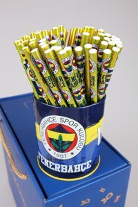 Decomus Lisanslı Fenerbahçe 2'li Yuvarlak Siyah Kurşun Kalem Seti