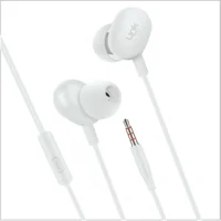 Linktech H310 Silikonlu Mikrofonlu 3.5 Mm Jak Kablolu Kulaklık Beyaz