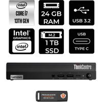 Lenovo ThinkCentre M70Q Gen 4 12E30015TRP323 Dahili Intel UHD Graphics 770 Intel Core i7 13700T 24 GB 1 TB FreeDos Mini Pc + Per4 USB Flash Bellek